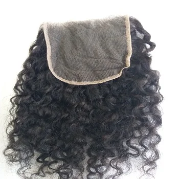 Raw Lace  Closure free Part With Baby Hair 4*4 Human Hair Swiss Lace Closure Bleached