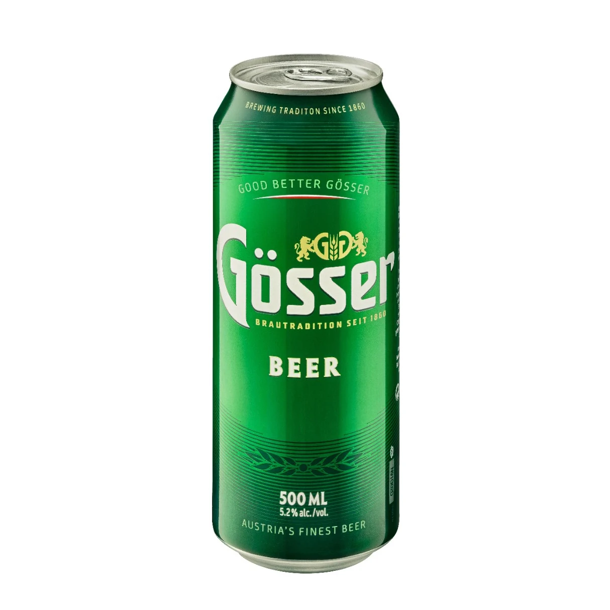 Фабричное пиво Gosser 320 мл со вкусом сладкого картофеля цвета соломы и меда