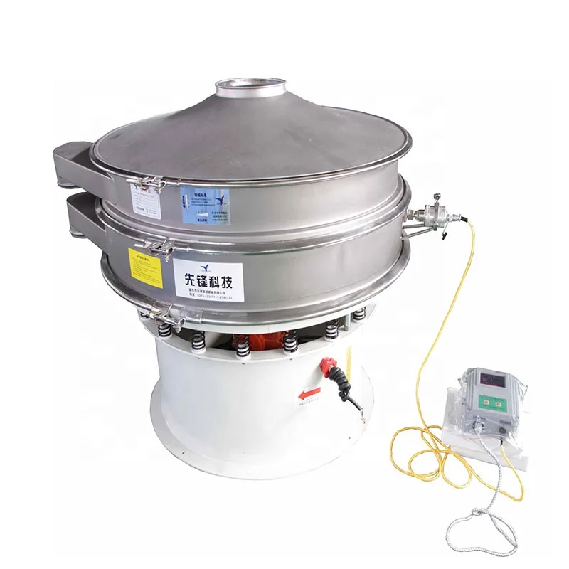 XIAN FENG Vibration screen manufactures ,Two layer connect material stainless steel,Soy flour ultrasonic vibrating screen