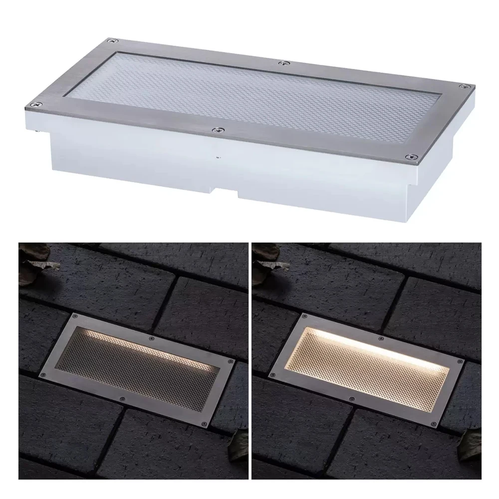 Solar APP control outdoor waterproof IP67 park garden underground lamp embedded buried light rectangular led lighted floor tiles