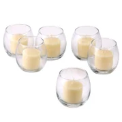 Good Quality Glass in Affordable Wholesale Price Custom Sizes Candle Holder Wax Glass Candle Jars