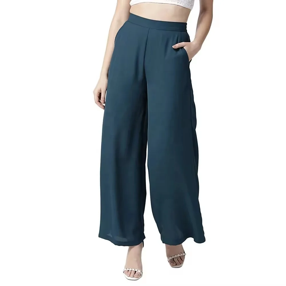 New Design 2024 Women Fashion Cotton Trousers High Waist Trousers Sweat Pants High Elastic Casual Pocket Women Pant/Trouser