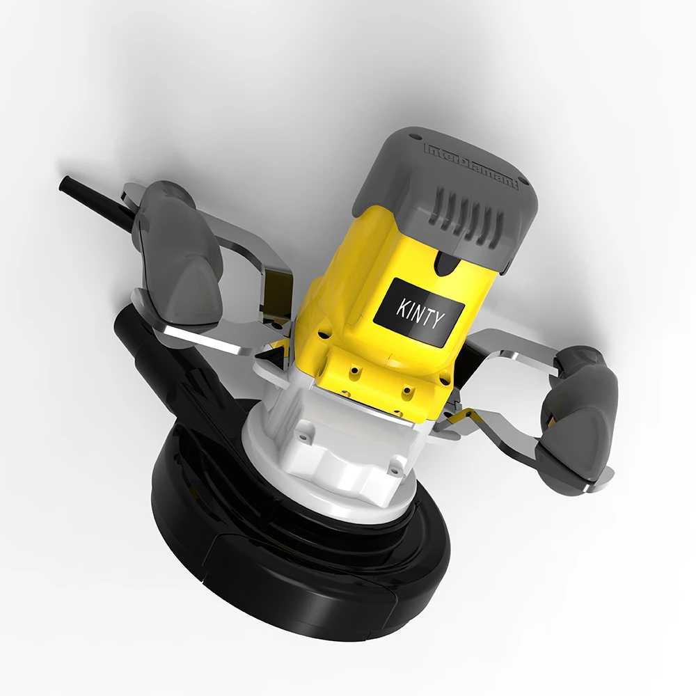 Handheld Cement Concrete Grinding Machine Diamond Polishing Floor Machine With Vacuuming