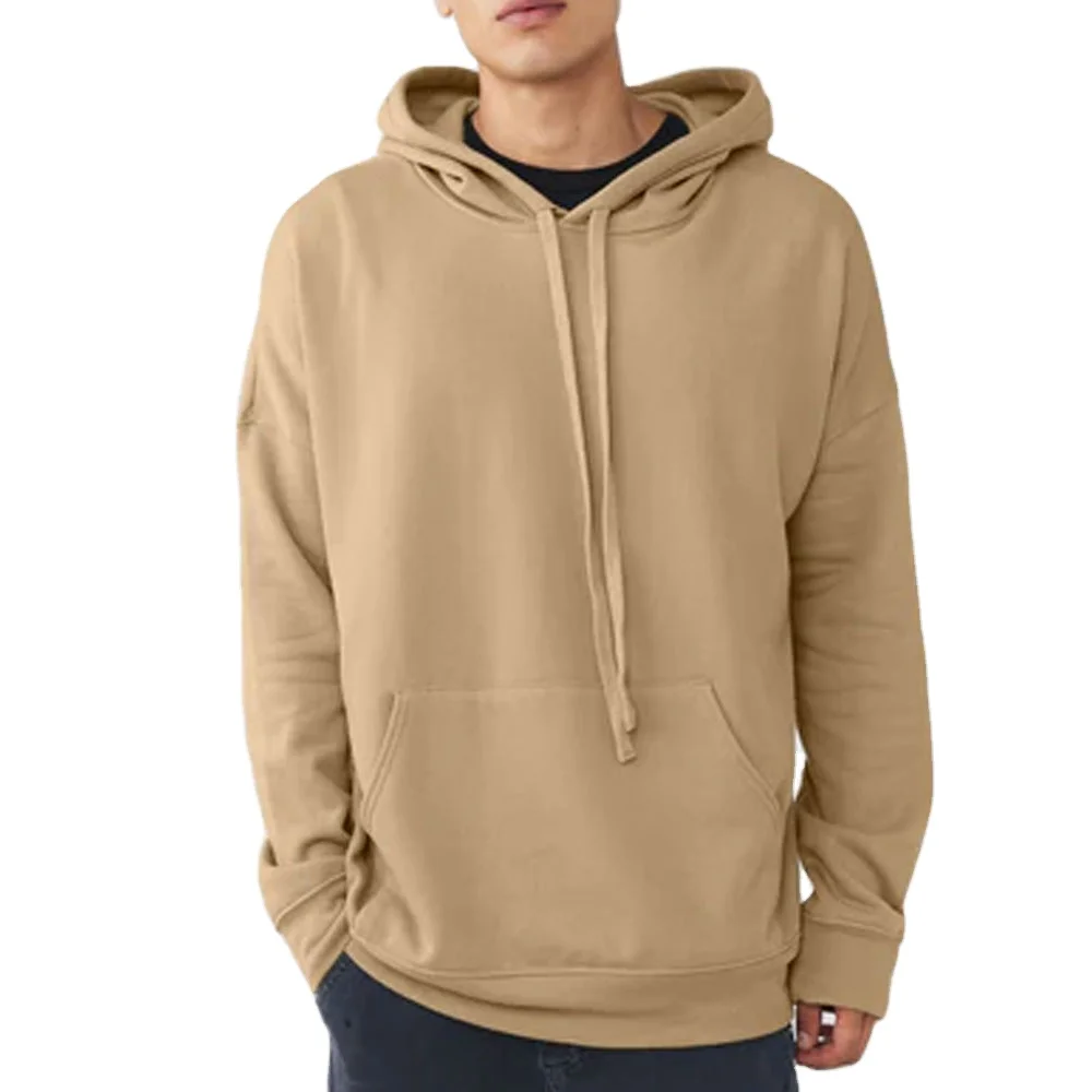 Cheap Price Preferential Fleece Pullover Mens Blank Hoodies Solid Color Pullovers Warm Fleece Hoodie