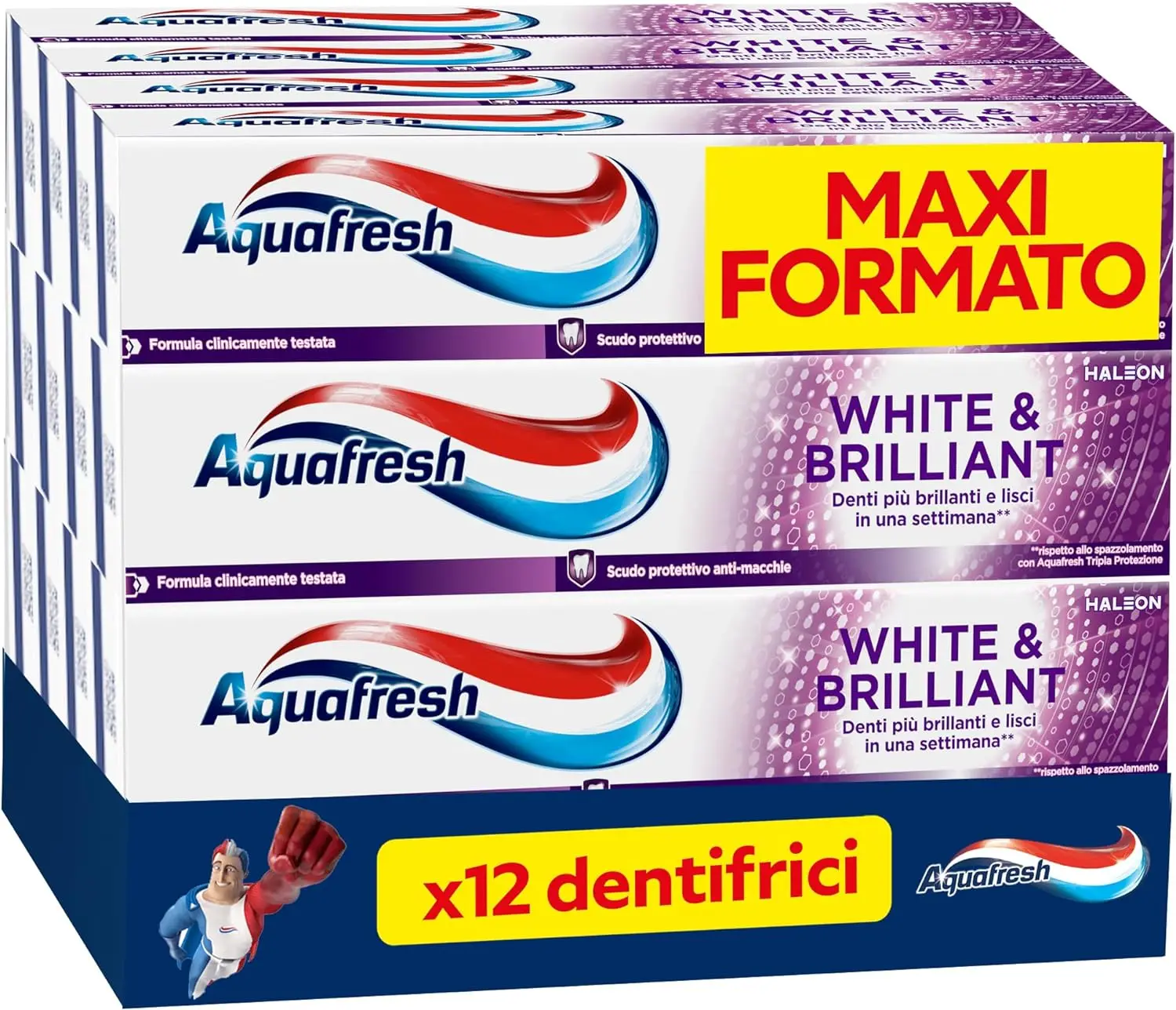 Aquafresh отбеливающий Блестящий 75 мл