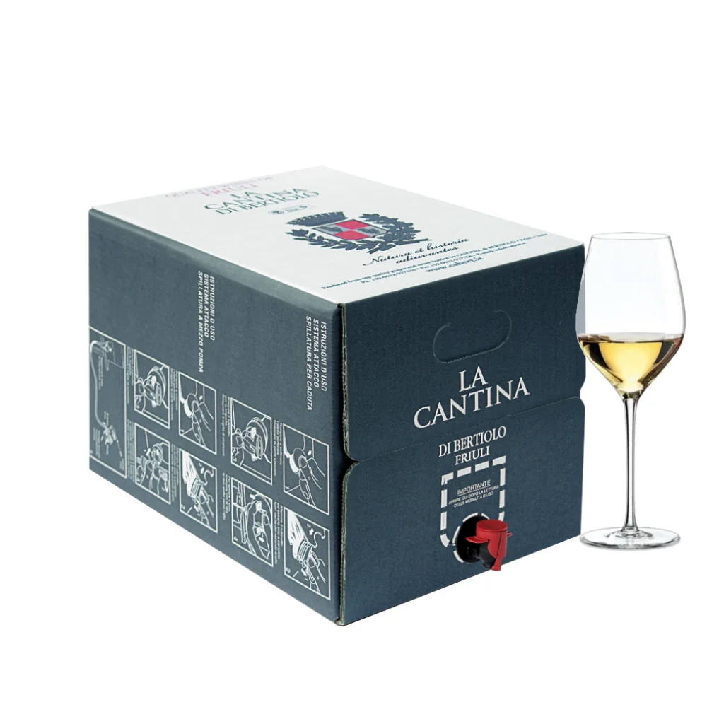 Сумка Chardonnay в коробке, 20 литров, высококачественный итальянский БЕЛЫЙ ВИННЫЙ экологически чистый долговечный простой в использовании кран для бара