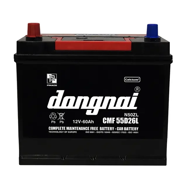 Оптовая продажа CMF 55D26L (12V-60Ah) необслуживаемые батареи лучшие цены от производителя во Вьетнаме