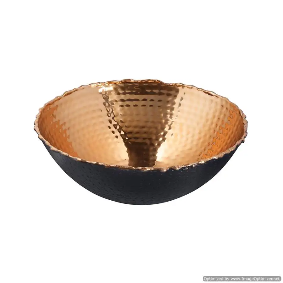 gold leaf glass bowl modern new design decoration fancy luxury decoreration bowls