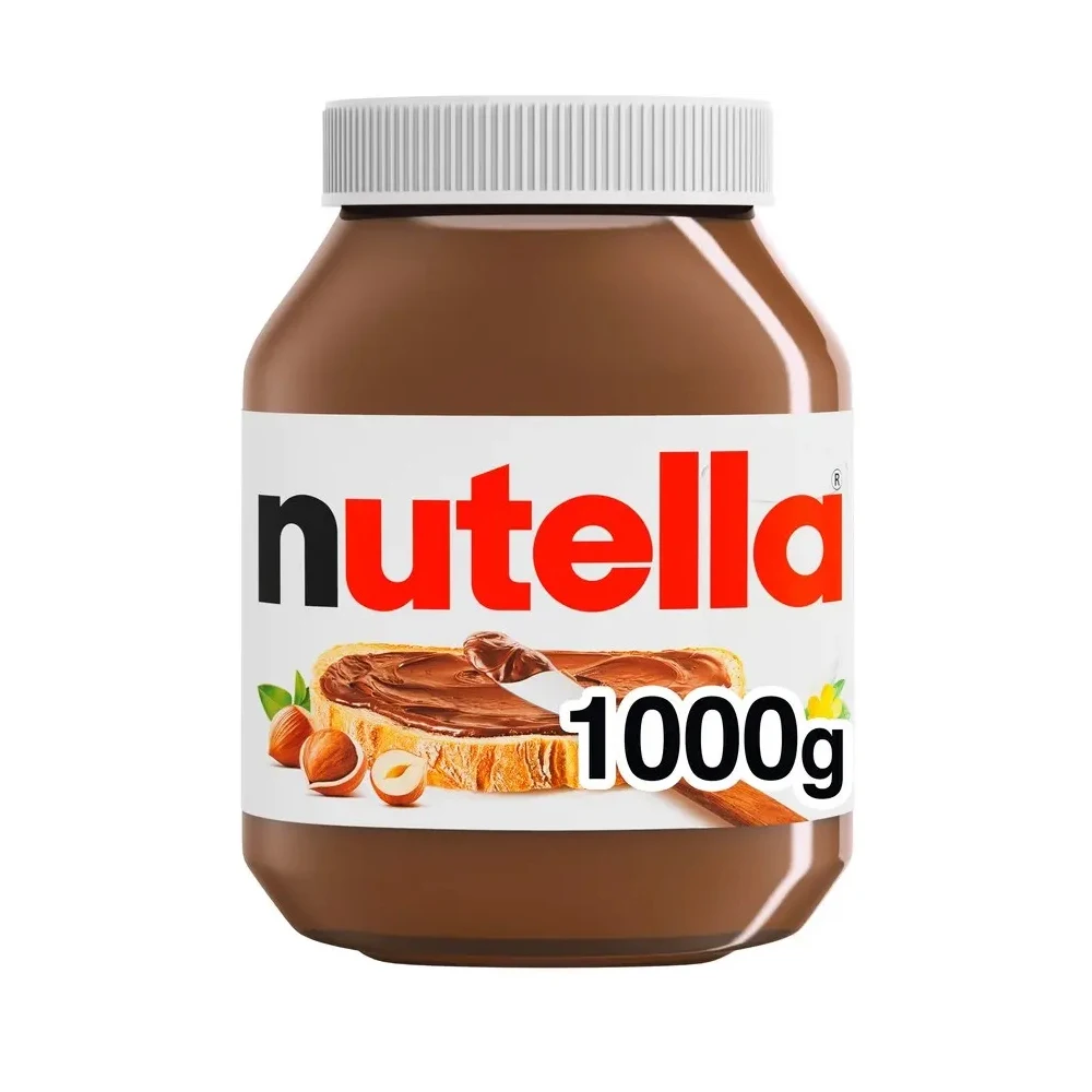 Высококачественная стеклянная банка Nutella с какао-молочным Лесным Орехом и шоколадом