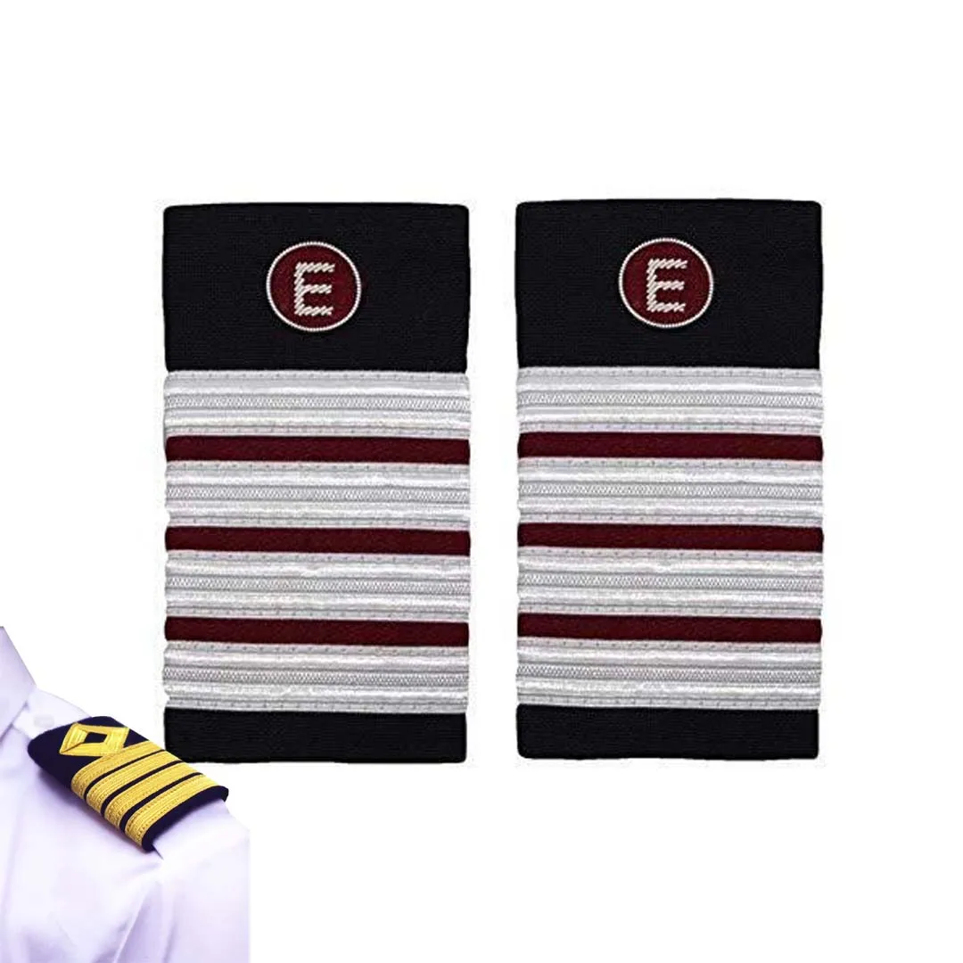 Наплечные доски прапорщика эполеты авиастроители 4 х12 серебристо-бордовые советские старшие