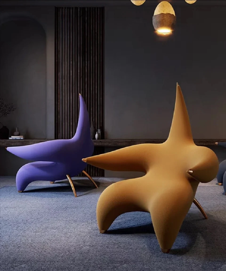 NEWRGY Boconcept Cream White Channeled Pumpkin Shaped Boucle Swivel Lounge Chair With Footstool sofa set furniture living room