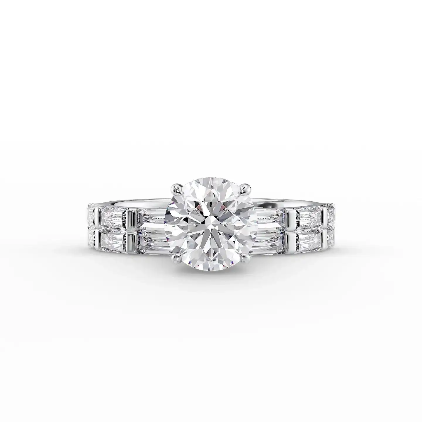 Best Prices Sparkling The Hailey 3CT Diamond Engagement Ring 14KT and 18KT Gold Plated Diamond Engagement Ring