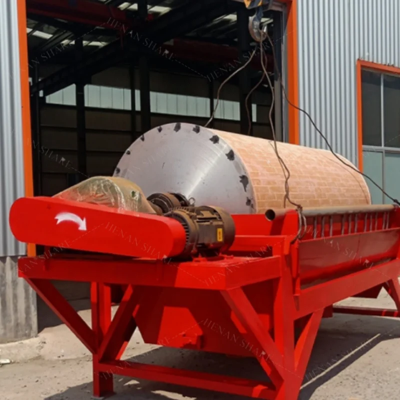 dry drum magnetic metal separator drum type