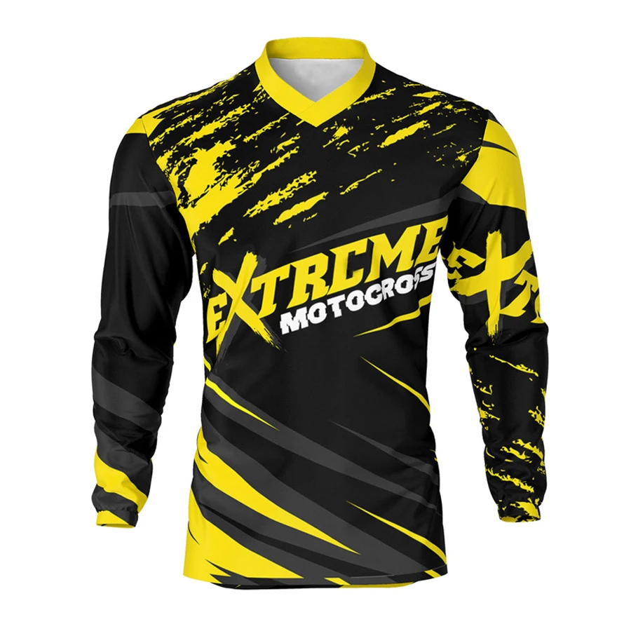 New Men Motocross Jersey Outdoor Motorcycle Cycling Racing Jersey Shirts Wholesale Low Price