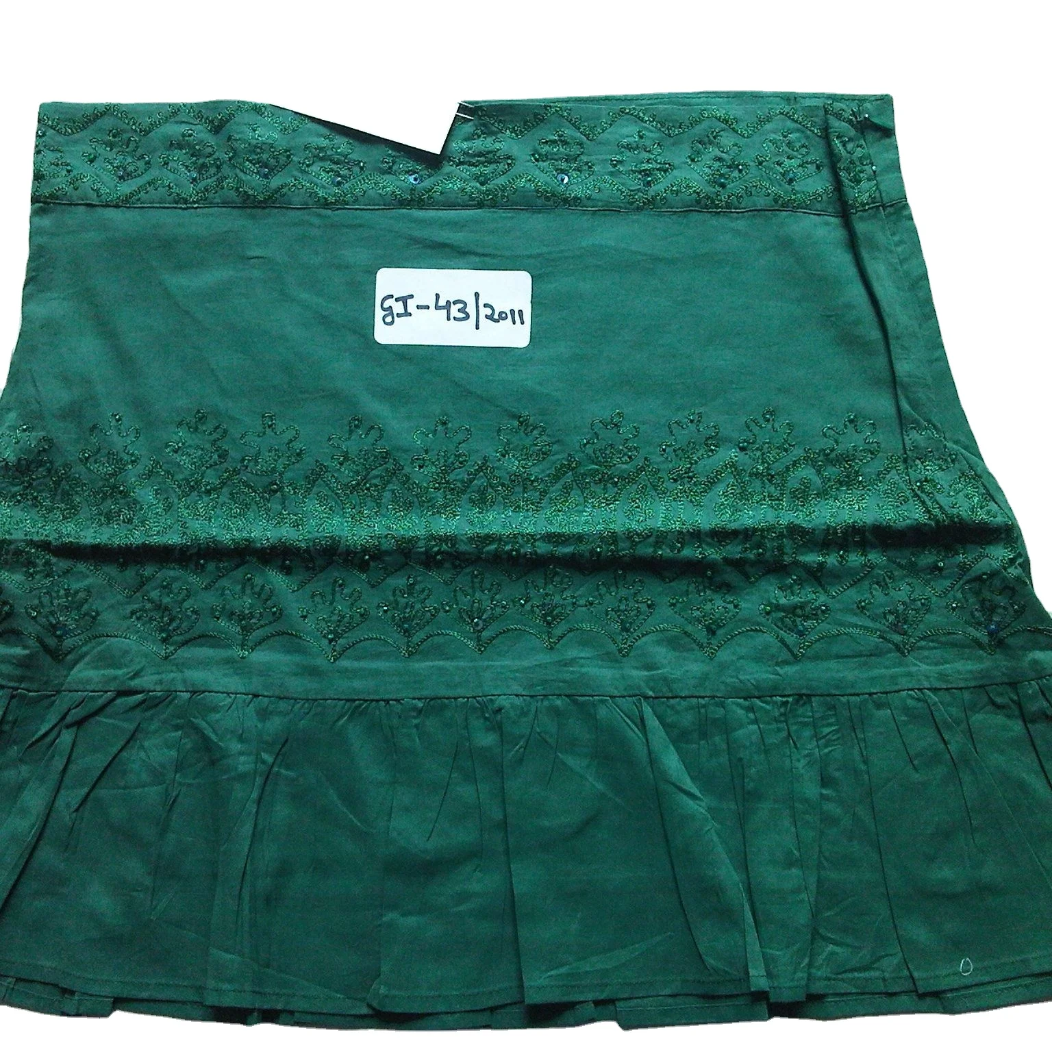 100% Cotton Indian Skirts with embroidery and beads new fashion women casual plain custom western wear