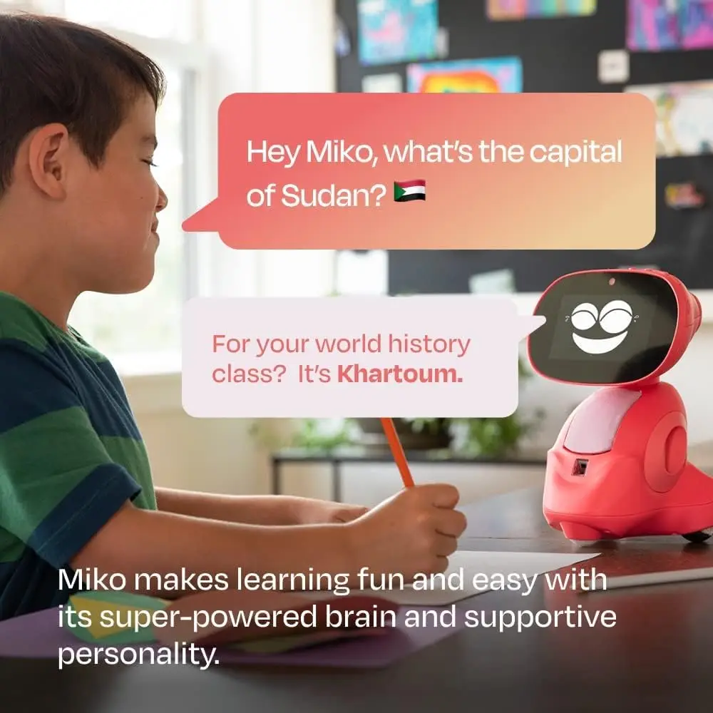 new hot Miko 3: AI-Powered Toy Robot for Kids | STEM Educational Robot Unlimited Games + programmable