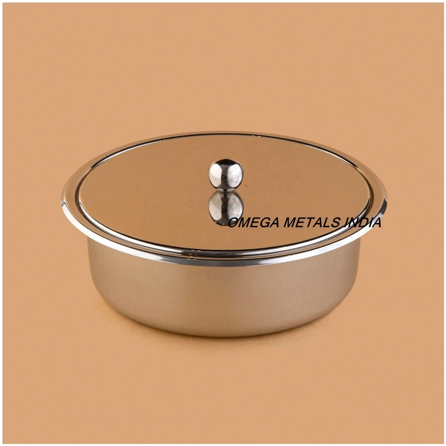 Best Quality Wooden Base Casserole with Metal Lid New Design Food Warmer with Designer Lid Hot Pot for Home Kitchen