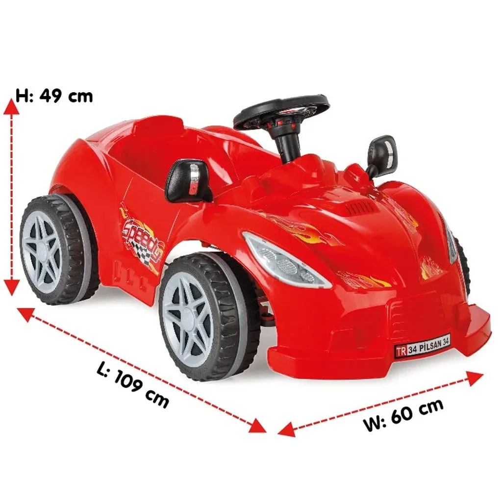 Speedy Pedal Operated Car For Kids Toys Air Horn Moving Mirrors Pedal Toys Kids Ride on Car High Quality Plastic Toy Wholesale