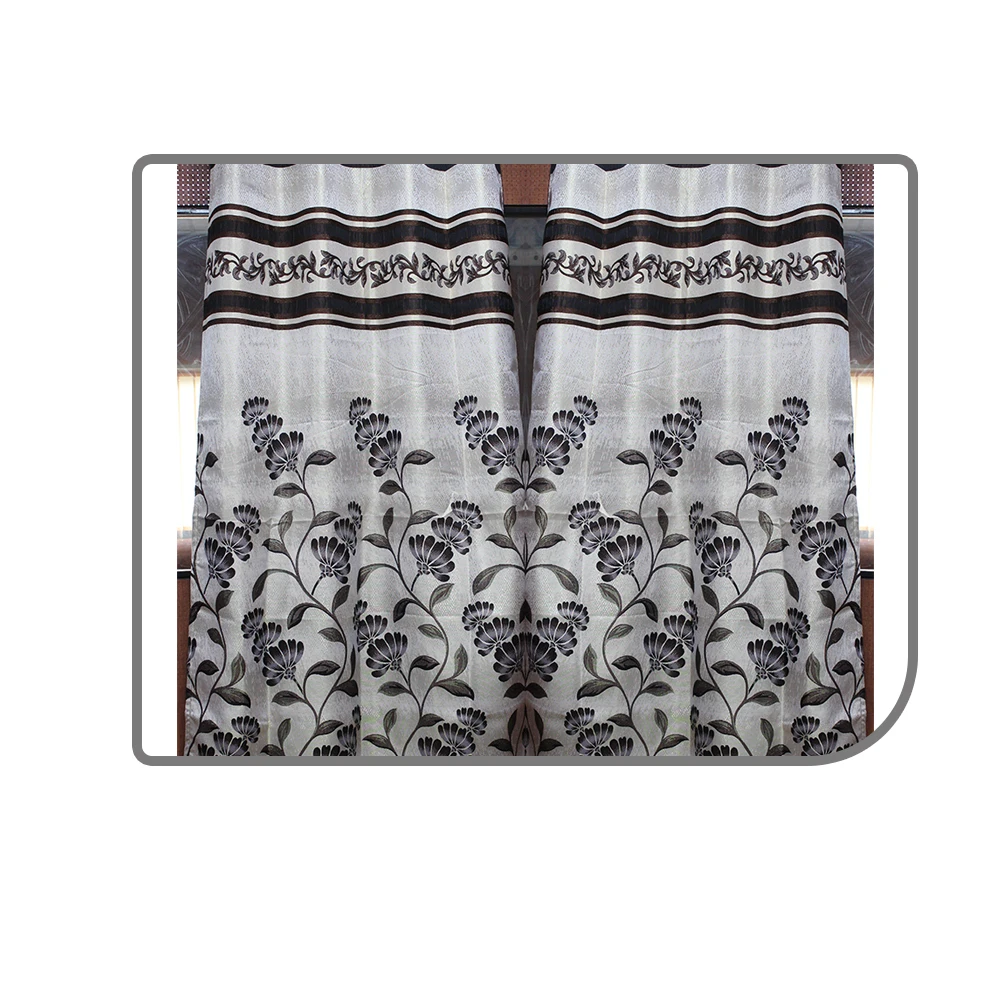 Floral Printed Traditionally Woven Polyester Fabric Home Decorative Curtains Neelkamal Wholesale Manufacturer
