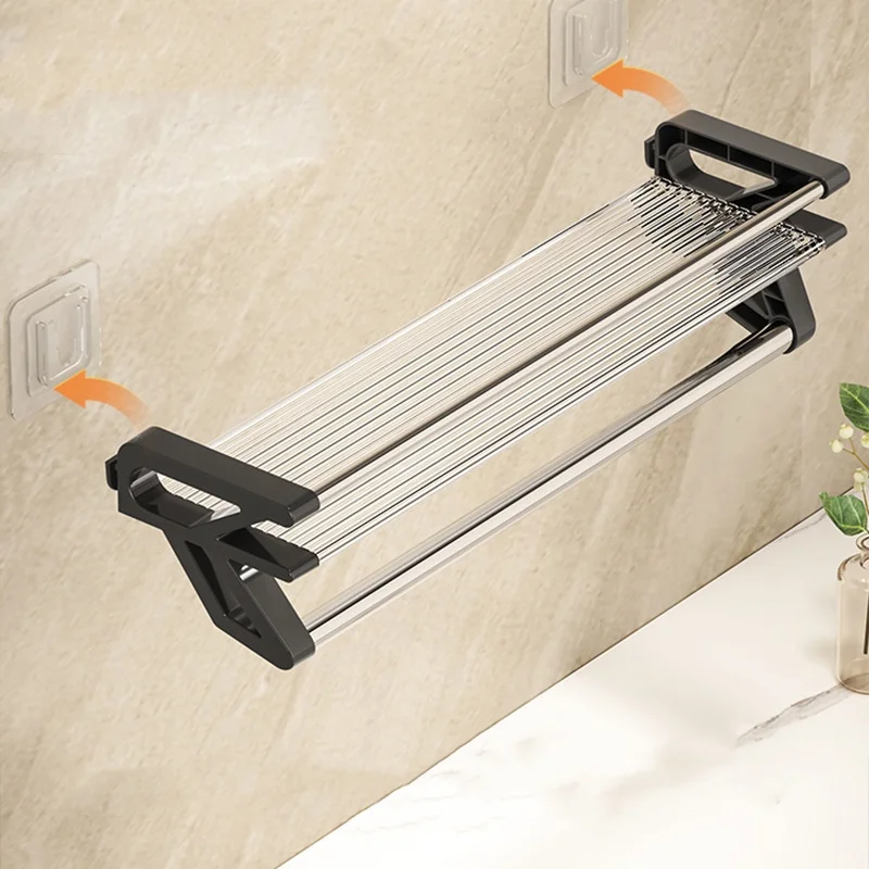 Punch-free Space Bathroom Rack Restroom Bathroom Storage Rack Wall-mounted Toilet Holder