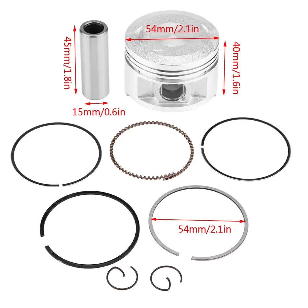 Hot Selling Piston Rings Kit 54mm Motorcycle Engine Piston Kit Set For YBR125 YBR 125 125cc