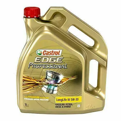 Castrol 157EA5 Edge Professional LL III 5W-30, 5 Litres / Castrol Power 1 Engine Oil 10W-30 4T, 4L
