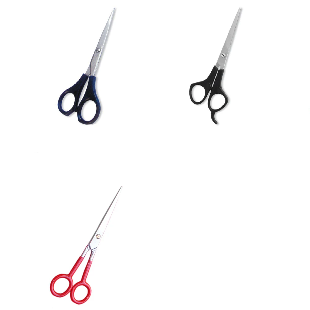 Professional Stainless Steel Hair Cutting Scissor Multi Color Barber Scissor Available with Private Label plastic handle scissor