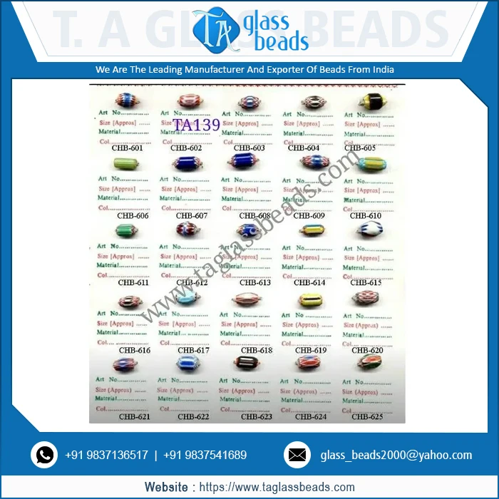 Antique Indian Trade Beads Venetian Chevron Beads Colorful Glass Beads For Womens Available At Lowest Price