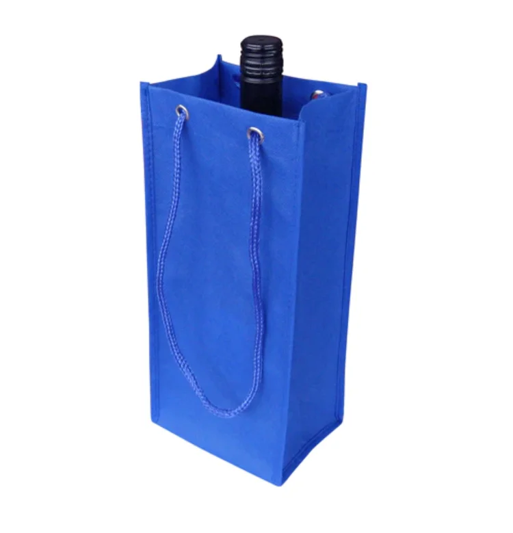 100% Made in Vietnam Promotion Comfortable Eco-Friendly Non Woven 4 Bottle 6 Bottles Non-woven Wine Bag With logo Customized