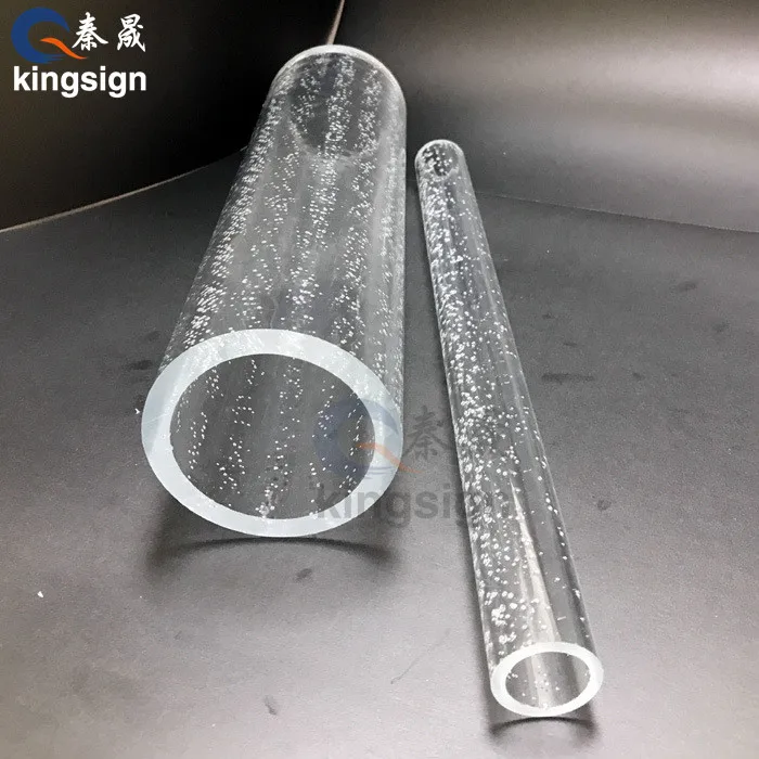 Flexible diameters Bubble Acrylic Tubes Plexiglass bubble pipes