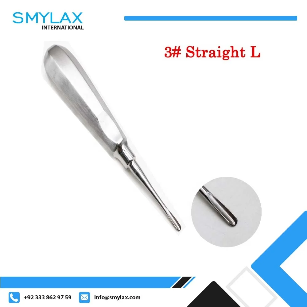 Dentist Tools Surgical Instrument Tooth extraction Tool Stainless Steel Straight Curved teeth Elevator Dental Lab Dentistry
