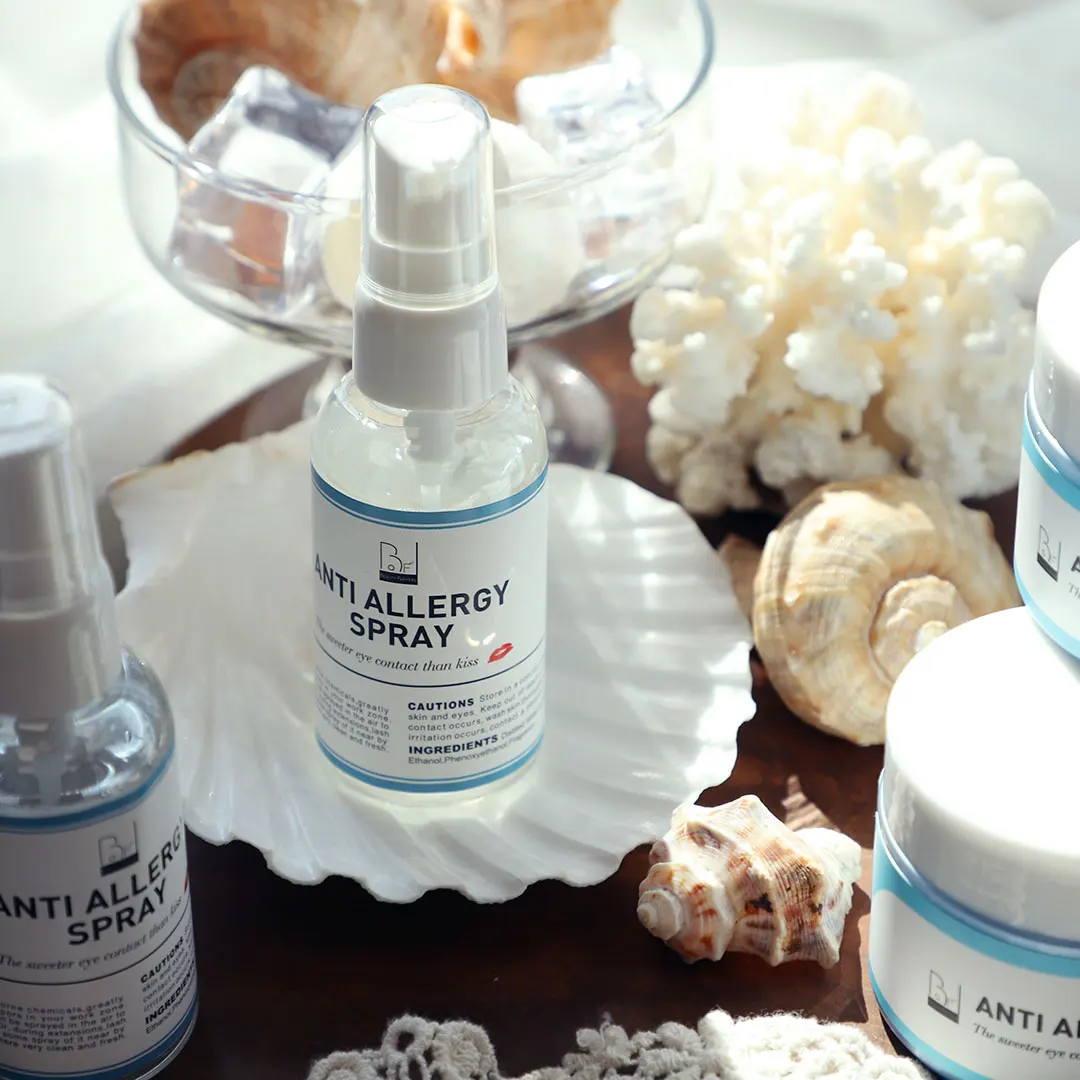 Best Korea Manufactured Anti-Allergy Eyelash Extension Gel & Spray 80g & 50ml Safe Environment with Private Label OEM