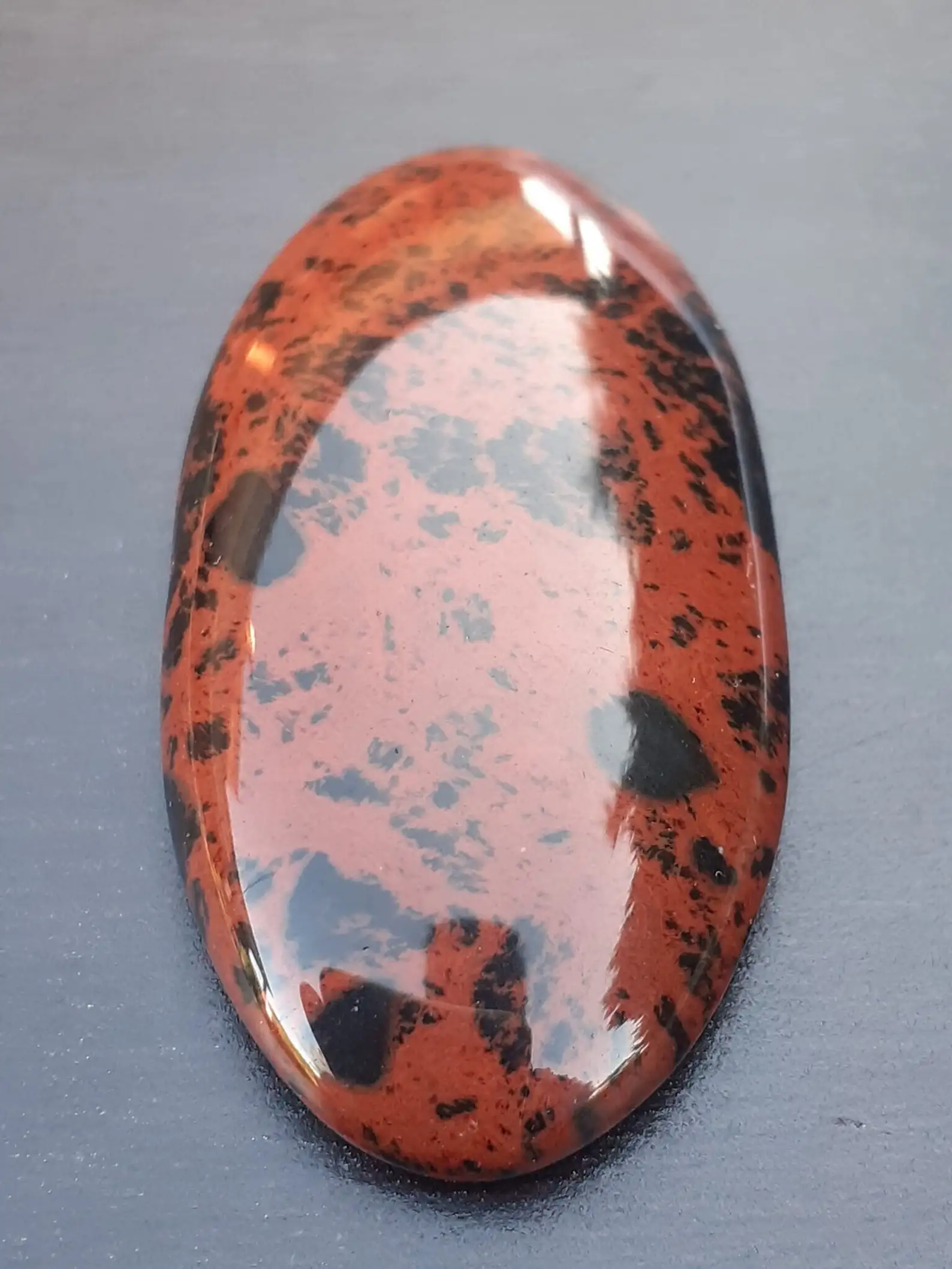 Natural Mahogany Obsidian Cabochon Mahogany Obsidian Oval Cut Customized Crystal Mahogany Obsidian Crystal Jewelry Stone