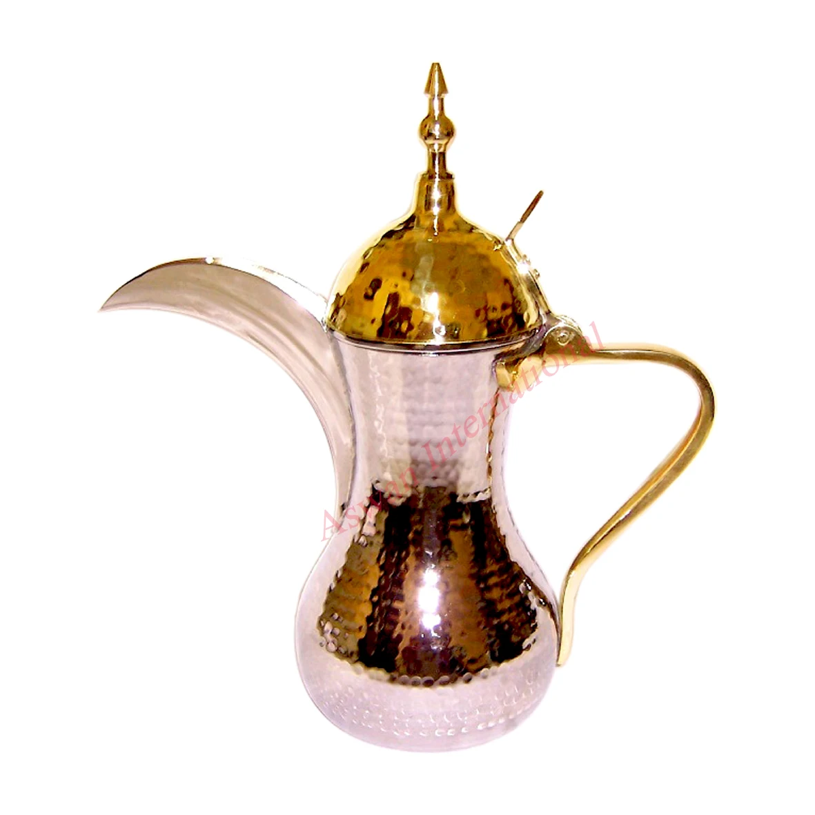 Handmade Customized Metal coffee pot stylish golden finished Tea Pots Antique Brass Arabic coffee pot in wholesale price