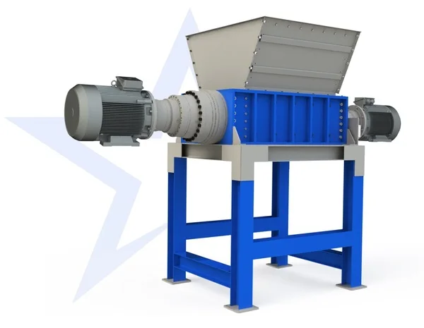 New Double Shaft Waste Tire Shredder Rubber Crusher Old Tire Recycling Machine Tyre Shredder