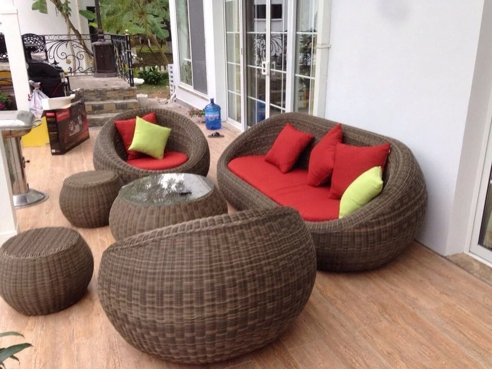 Poly Rattan Sofa Set Hot Model Made in Vietnam