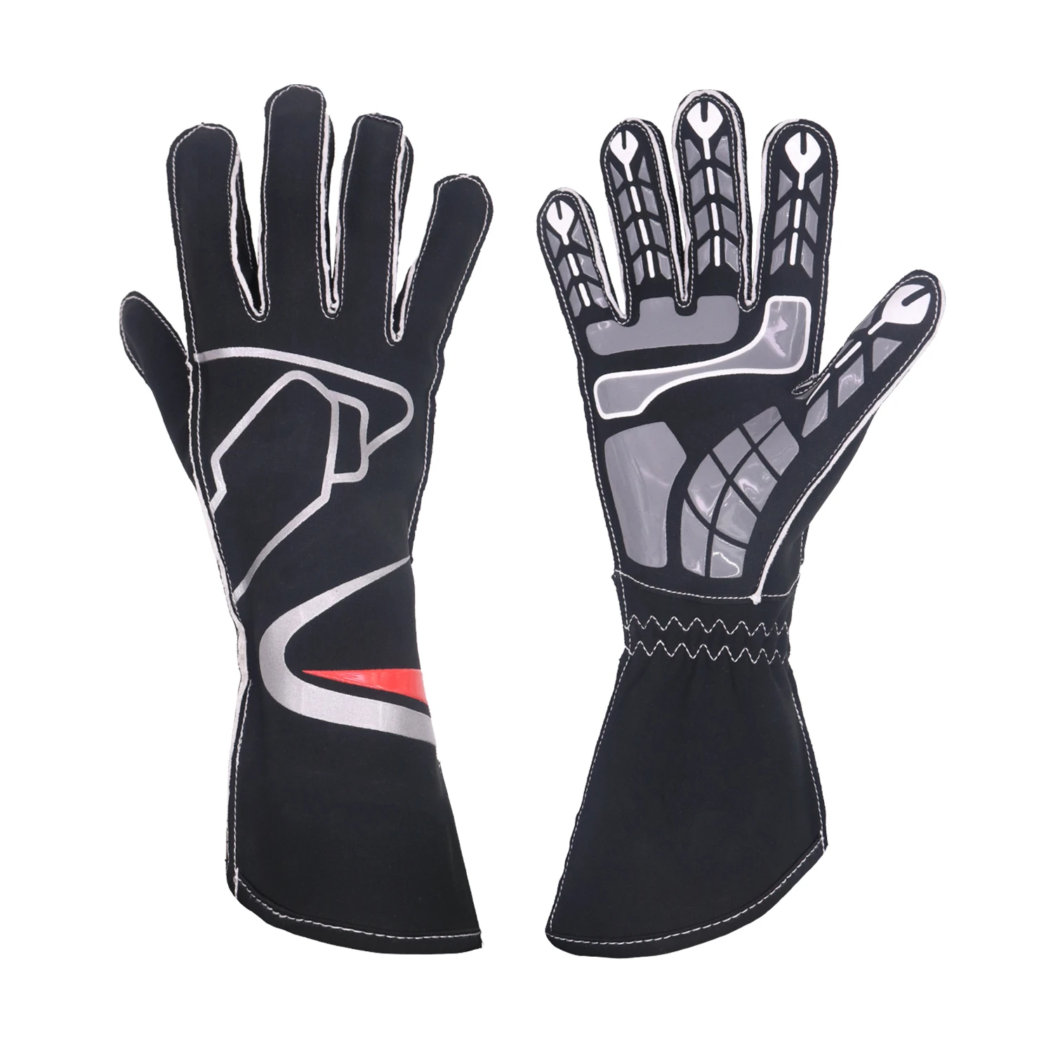 Hand lady black Motorbike Gloves fashion fire resistance genuine leather riding  motocross motorcycle other sports racing gloves