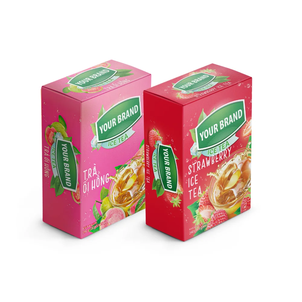 Хит продаж мгновенный розовый чай из гуавы быстро растворимый вкус со льдом и лимоном другие продукты питания напитки чайная канистра