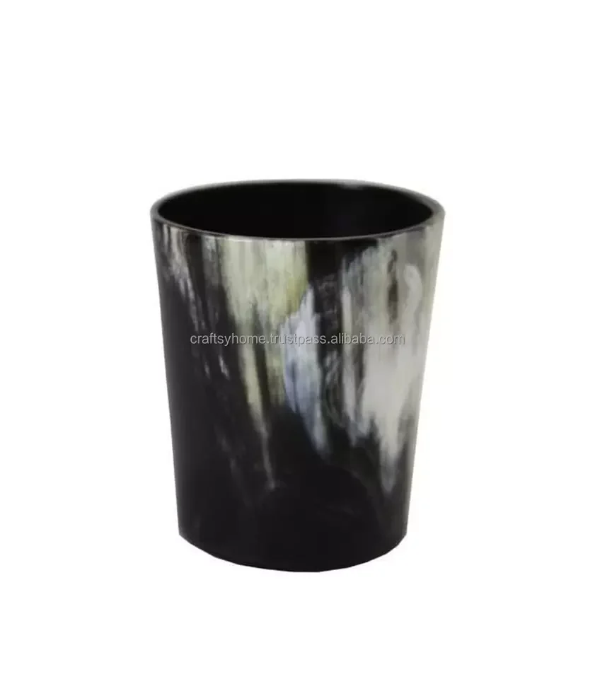 Best Creative buffalo horn glass Hand Carved Viking Drinking Horn Cup / glass simple horn  piece glass