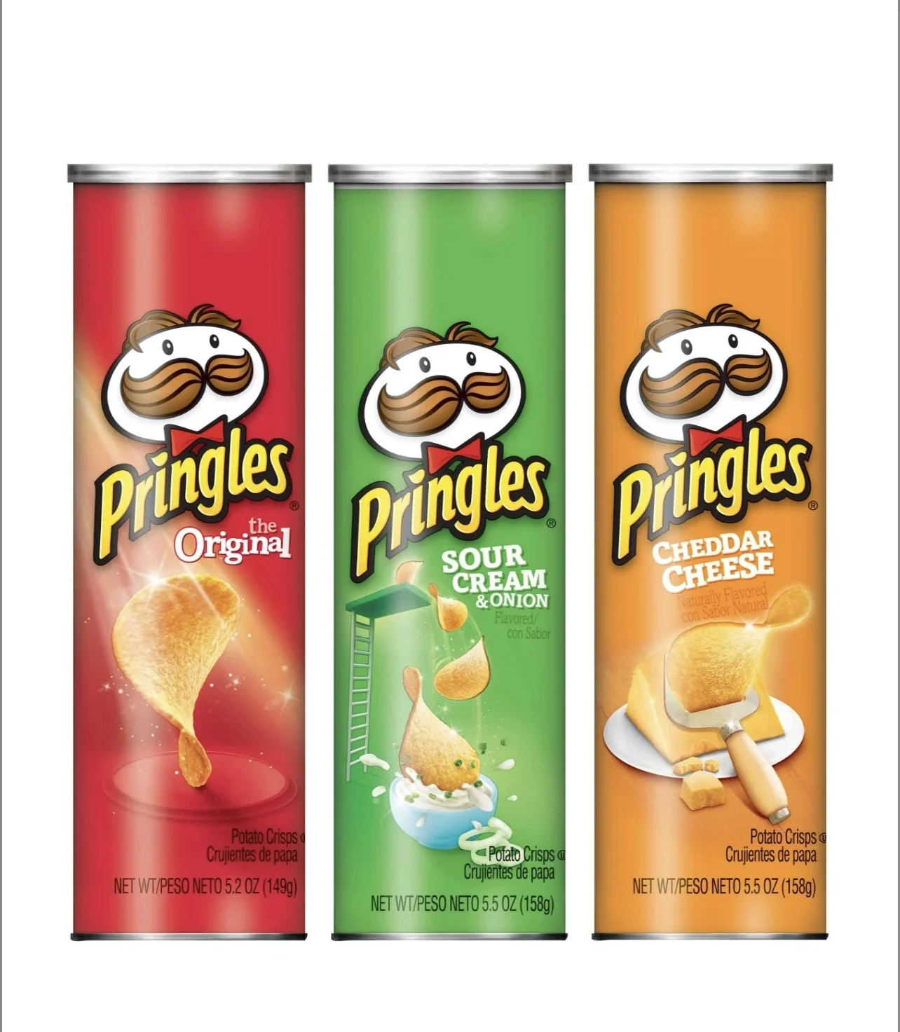 Поставщик оригинальных Картофельных Чипсов Pringles, картофельные чипсы со сметаной и сыром чеддер, x56 Количество в коробке оптом поставщик