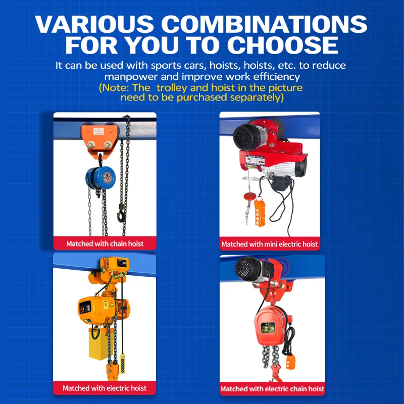 2ton 5ton 10ton Light Duty Electric Travelling Mini Portable Gantry Crane For Warehouse