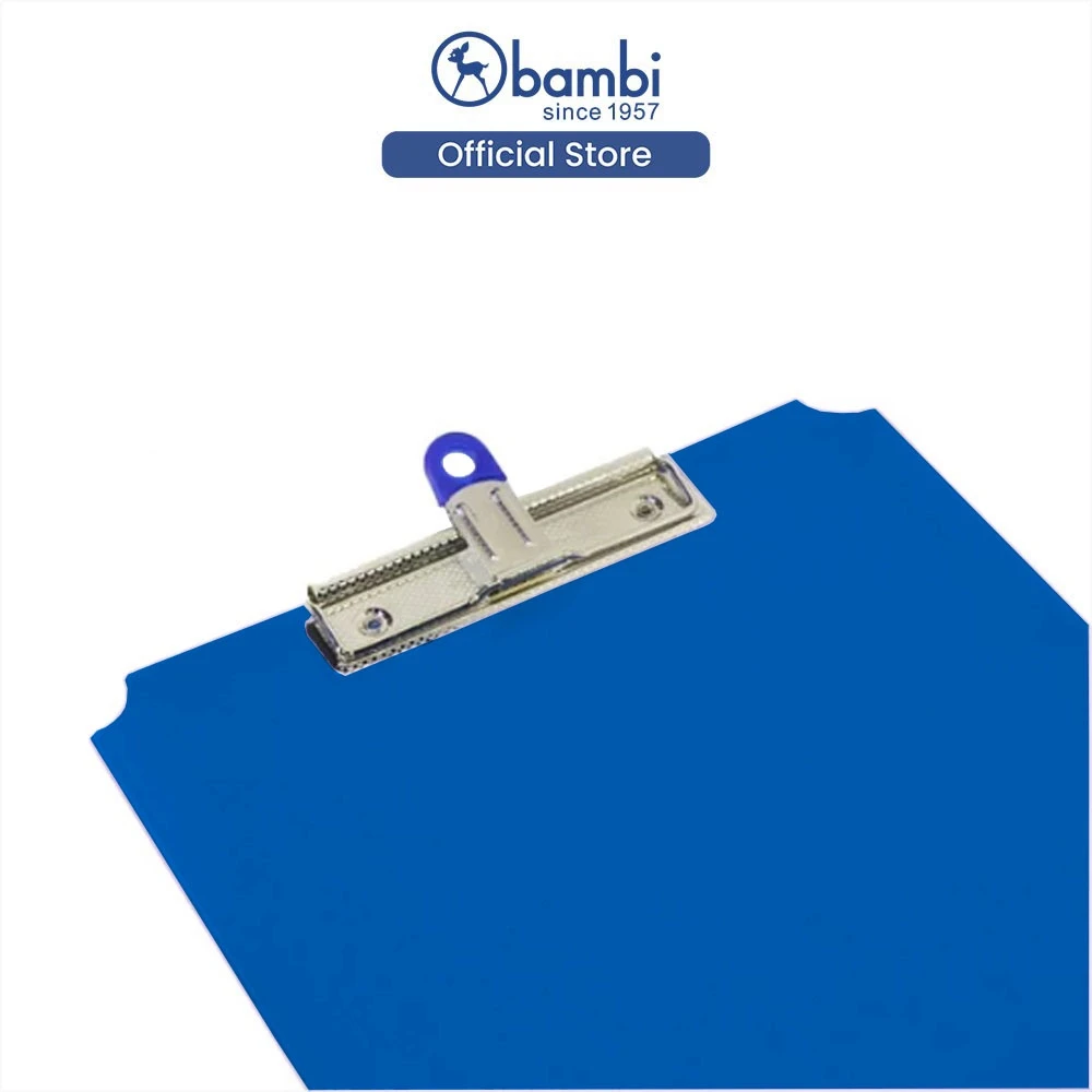 Bambi Office Stationery A4 Size 12cm PVC Plastic Clip Clipboard Folder with Hard Paper Material Product from Indonesia