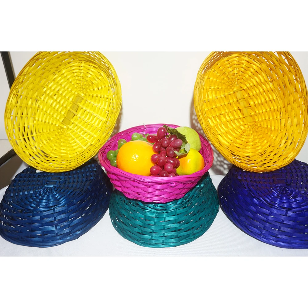 Hot Sale Natural Mini Woven Storage Flower Decorative Basket Christmas Handmade Weaving Bamboo Basket For Gift