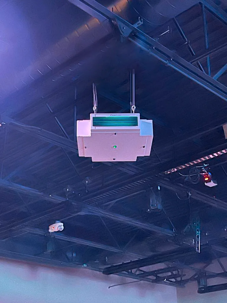 Made in ITALY UV-C Air Purifier ceiling-mounted Upper Air technology Treated air surface 80 squared meters lamp power 4x18W