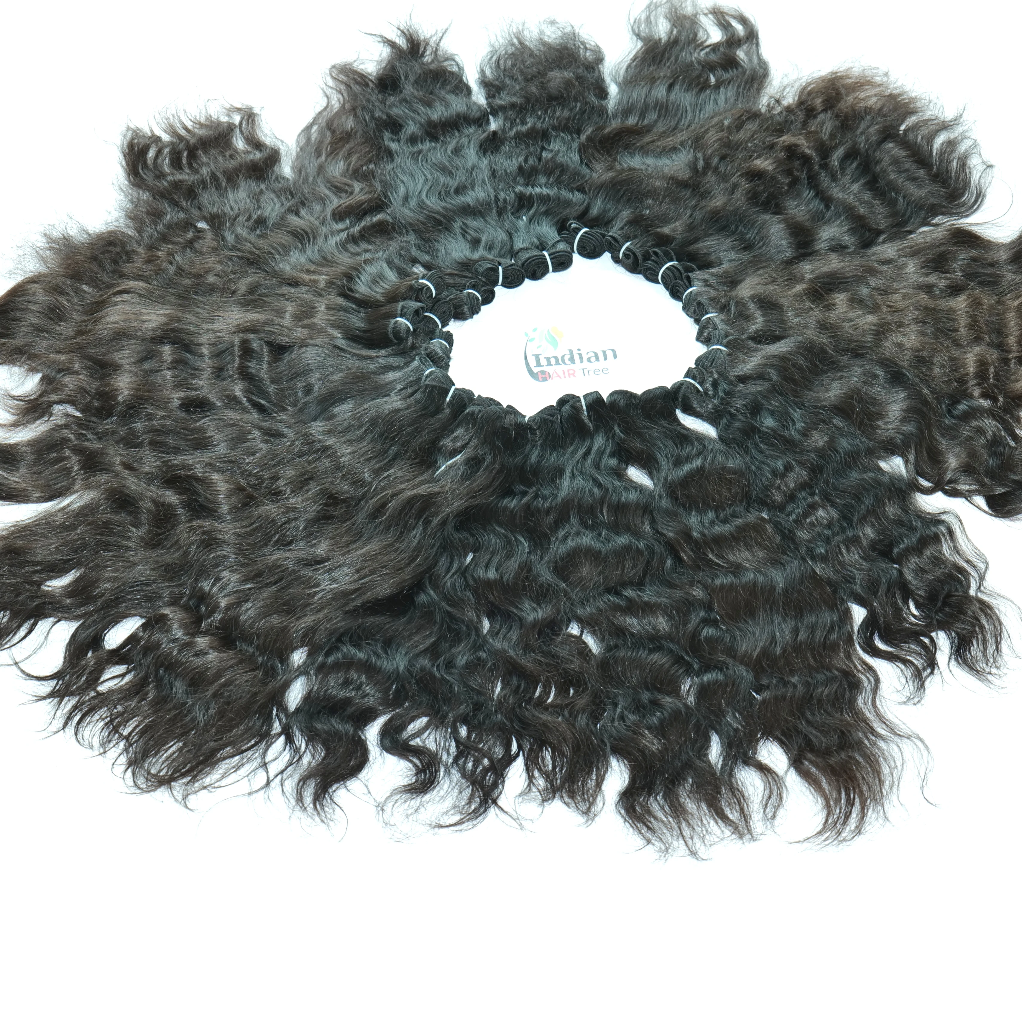 Raw Indian 100% Human Hair Weave Single Donor Double Weft Human Unprocessed Cuticle Aligned human Hair extensions