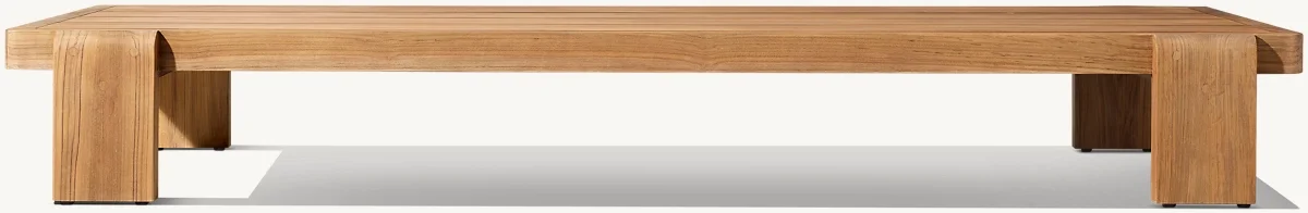 Teak Rectangular Coffee Table for Living Room Bedroom Restaurants Home Furniture Outdoor Furniture