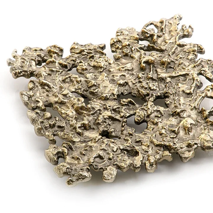 Metal Rectangle Serving Breakfast Tray with Set of 3 Silver Finished Handmade Metal Storage Tray Wedding Dinnerware Dishes