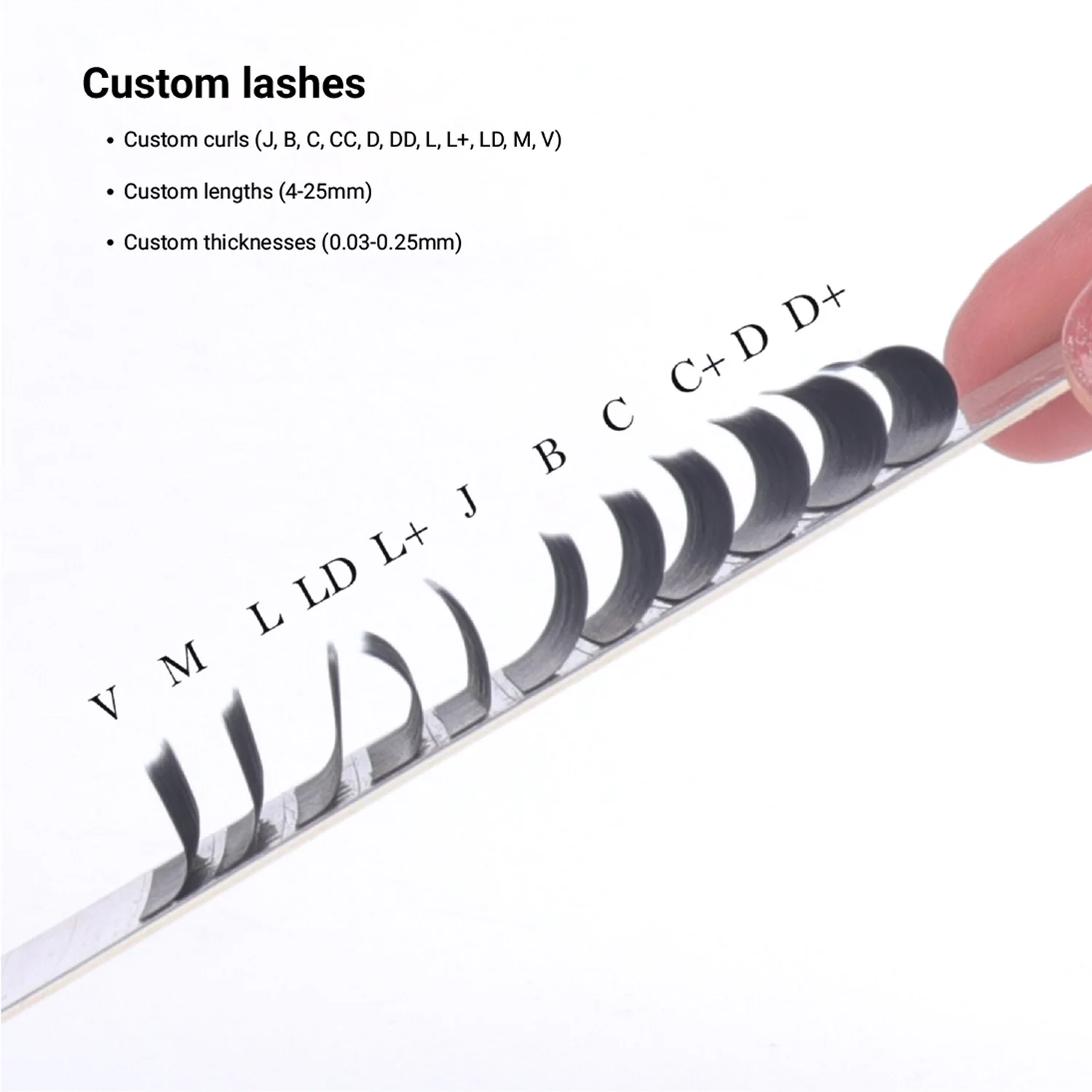 Korean PBT black matte private case eyelash extensions mega volume mink lashes supplies easy fan eyelash extensions 20 rows