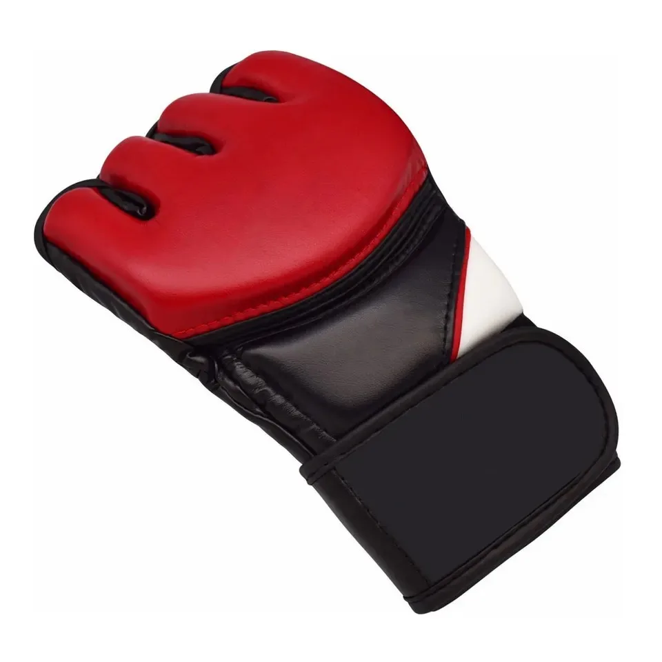 Professional Best Quality Punch Bag Mitts Custom MMA Gloves Black Synthetic Leather OEM Kickboxing Sparring Gym Training Gloves