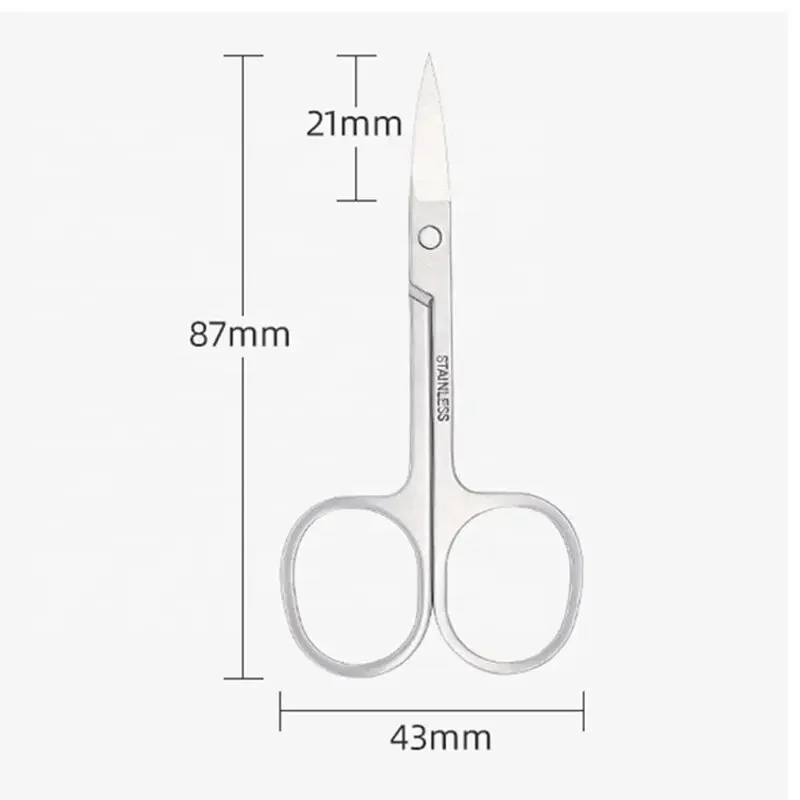 Nipper Scissors Dead Skin Remover Scissor Plier Nail Cuticle Stainless Steel Rainbow Tweezer Clipper Manicure Makeup Tool